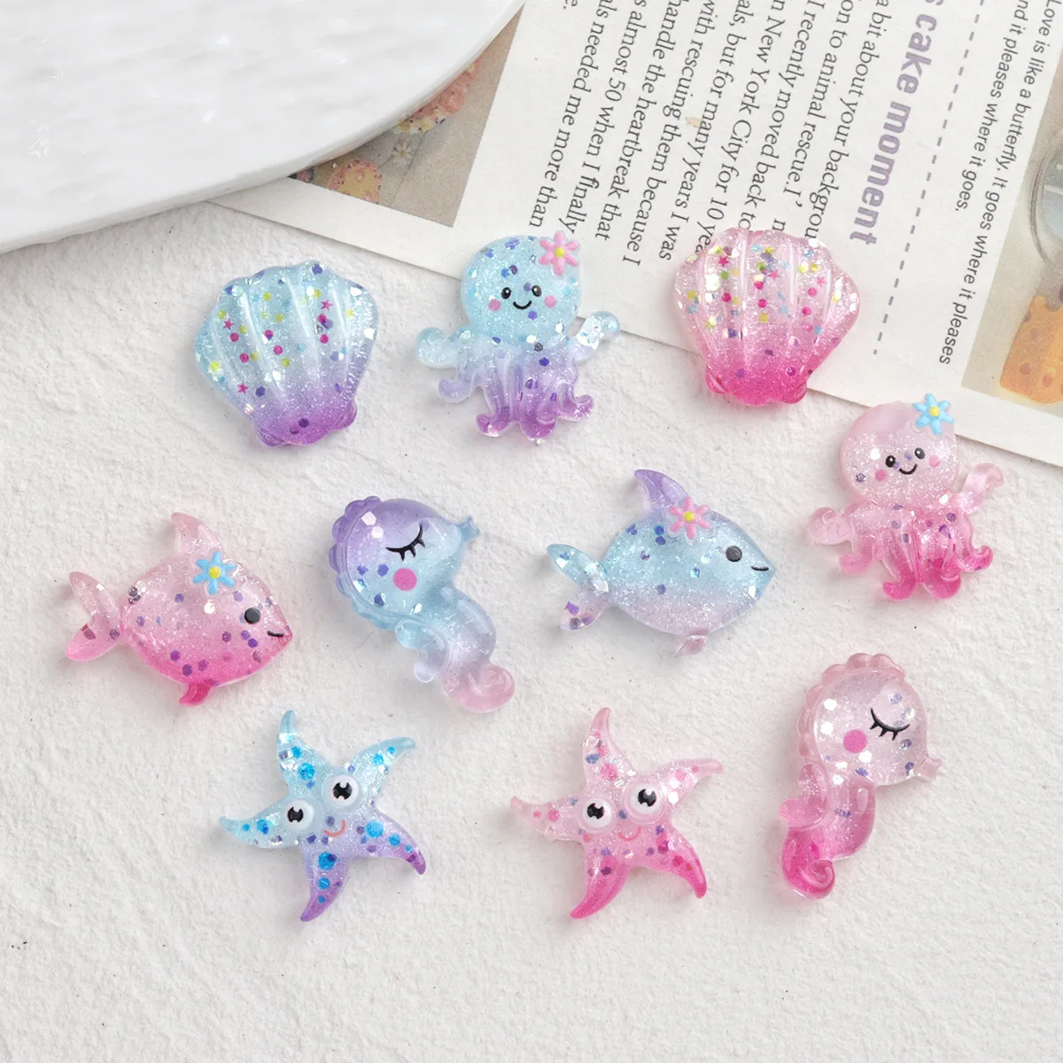 Cartoon Fish Seahorse Resin Cabochon 20pcs Resins Flatback for DIY Decoration Accessories Wholesale Ornament Bulk Supplier
Cartoon Fish Seahorse Resin Cabochon 20pcs Resins Flatback for DIY Decoration Accessories Wholesale Ornament Bulk Supplier