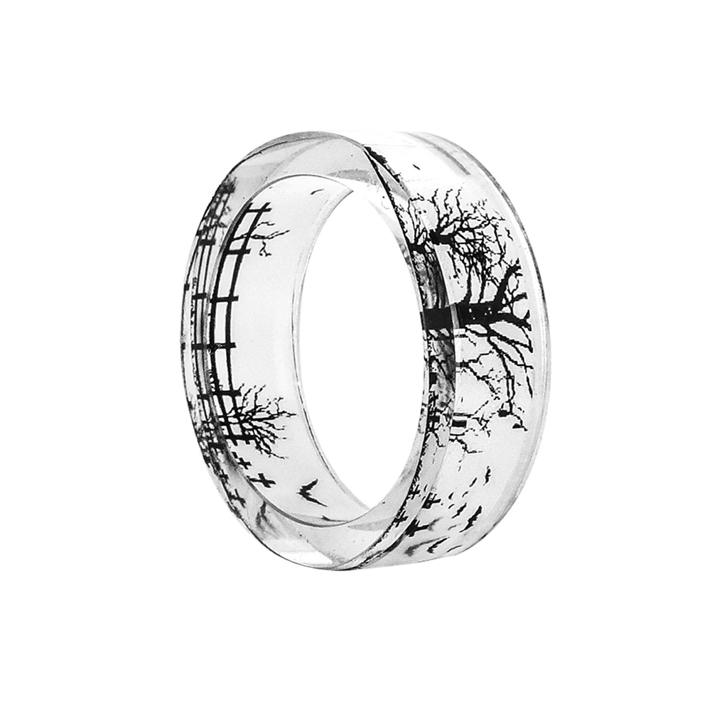 Resin Ring Handmade Tree Bat Dark Cemetery Resin Rings Scenery Ring Creative Jewelry Accessories Gift (18mm)
Resin Ring Handmade Tree Bat Dark Cemetery Resin Rings Scenery Ring Creative Jewelry Accessories Gift (18mm)