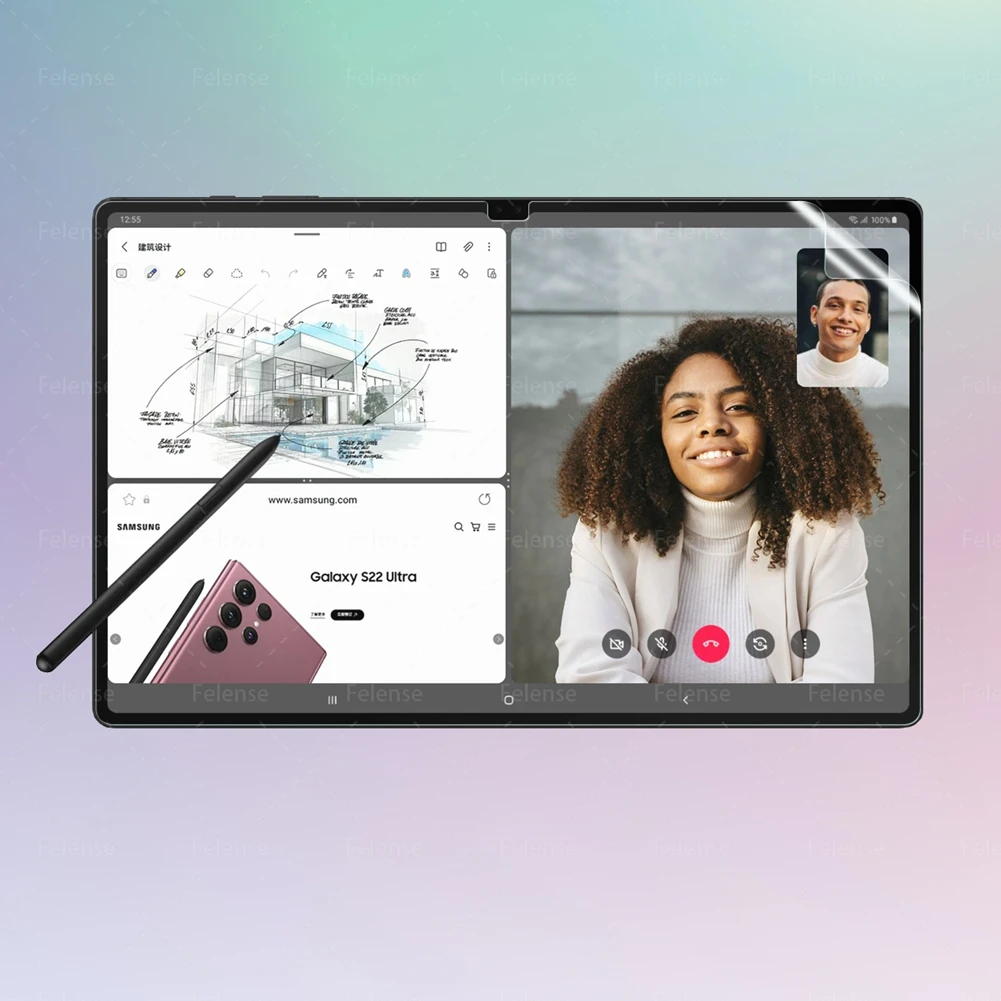 Новинка, матовая прозрачная пленка из ПЭТ для Samsung Galaxy Tab S7 Plus S8 Plus S7 FE S7 + S8, защитная пленка для экрана для рукописного ввода
Новинка, матовая прозрачная пленка из ПЭТ для Samsung Galaxy Tab S7 Plus S8 Plus S7 FE S7 + S8, защитная пленка для экрана для рукописного ввода
