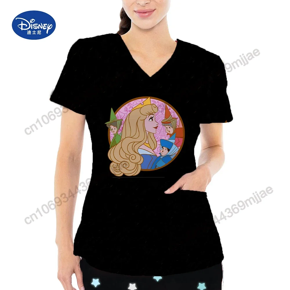 Fashion Pocket 2024 Summer Short Sleeves V-neck Women's Tops Cartoon T-shirts
Fashion Pocket 2024 Summer Short Sleeves V-neck Women's Tops Cartoon T-shirts