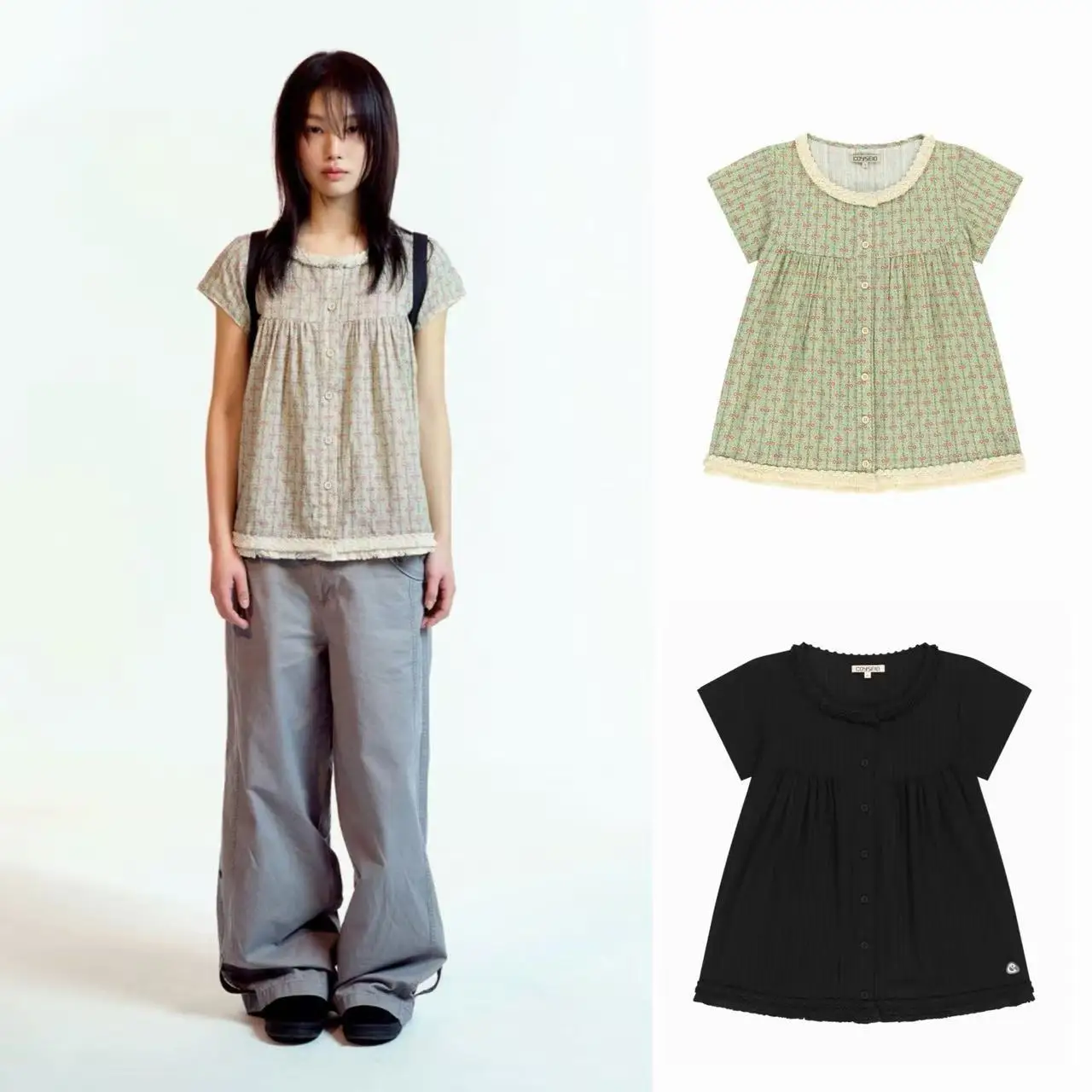 Винтажная женская рубашка с цветочным принтом и коротким рукавом в корейском стиле, свободного кроя, с круглым вырезом, на пуговицах, повседневная
Винтажная женская рубашка с цветочным принтом и коротким рукавом в корейском стиле, свободного кроя, с круглым вырезом, на пуговицах, повседневная