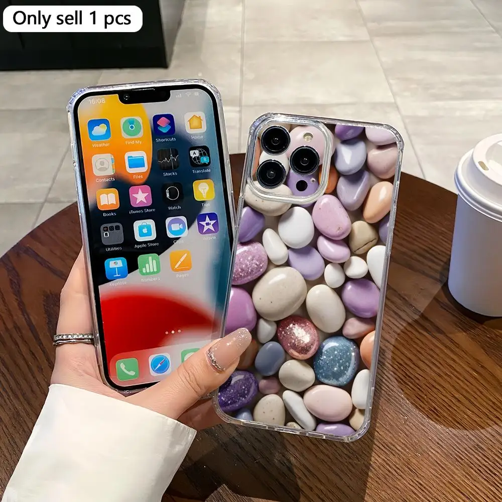 Colorful-Stones Magnetic Clear Phone Case for iPhone 17/16/15/14/13/12/11 Magsafe Compatible Transparent Shockproof Cover
Colorful-Stones Magnetic Clear Phone Case for iPhone 17/16/15/14/13/12/11 Magsafe Compatible Transparent Shockproof Cover