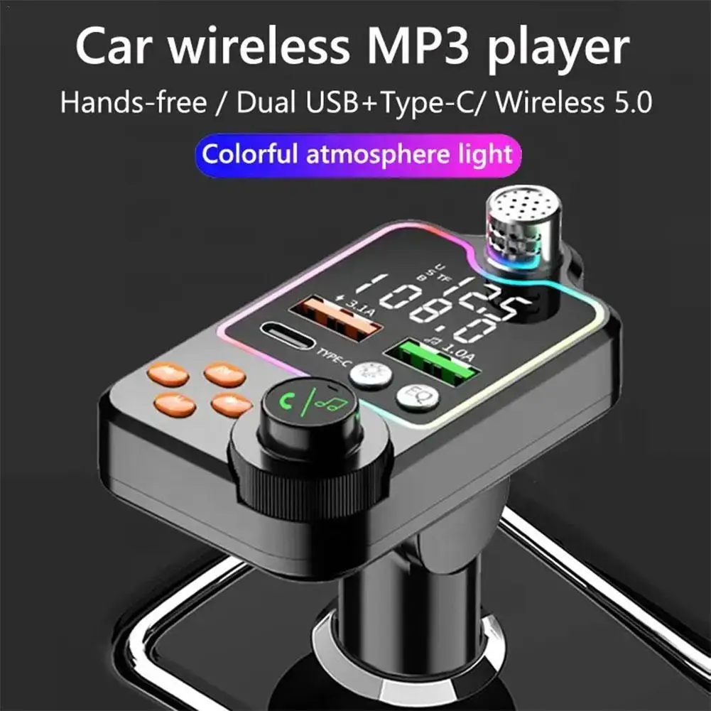 1pcs Q15 Car Phone Charger FM Transmitter Mp3 Player True 3.1A Dual USB Port PD Fast Charging Wireless Handsfree Support U Disk
1pcs Q15 Car Phone Charger FM Transmitter Mp3 Player True 3.1A Dual USB Port PD Fast Charging Wireless Handsfree Support U Disk