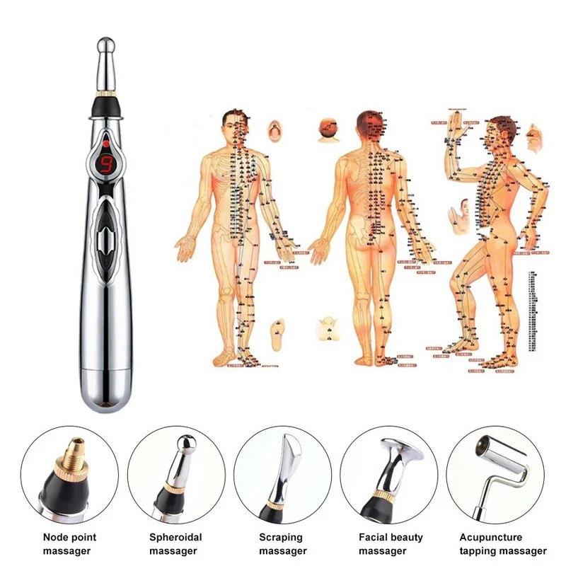 Acupoint Massage Pen Multi-Function Electronic Acupuncture And Moxibustion Meridian Pressing Therapy Energy Pen Pain Relieving
Acupoint Massage Pen Multi-Function Electronic Acupuncture And Moxibustion Meridian Pressing Therapy Energy Pen Pain Relieving