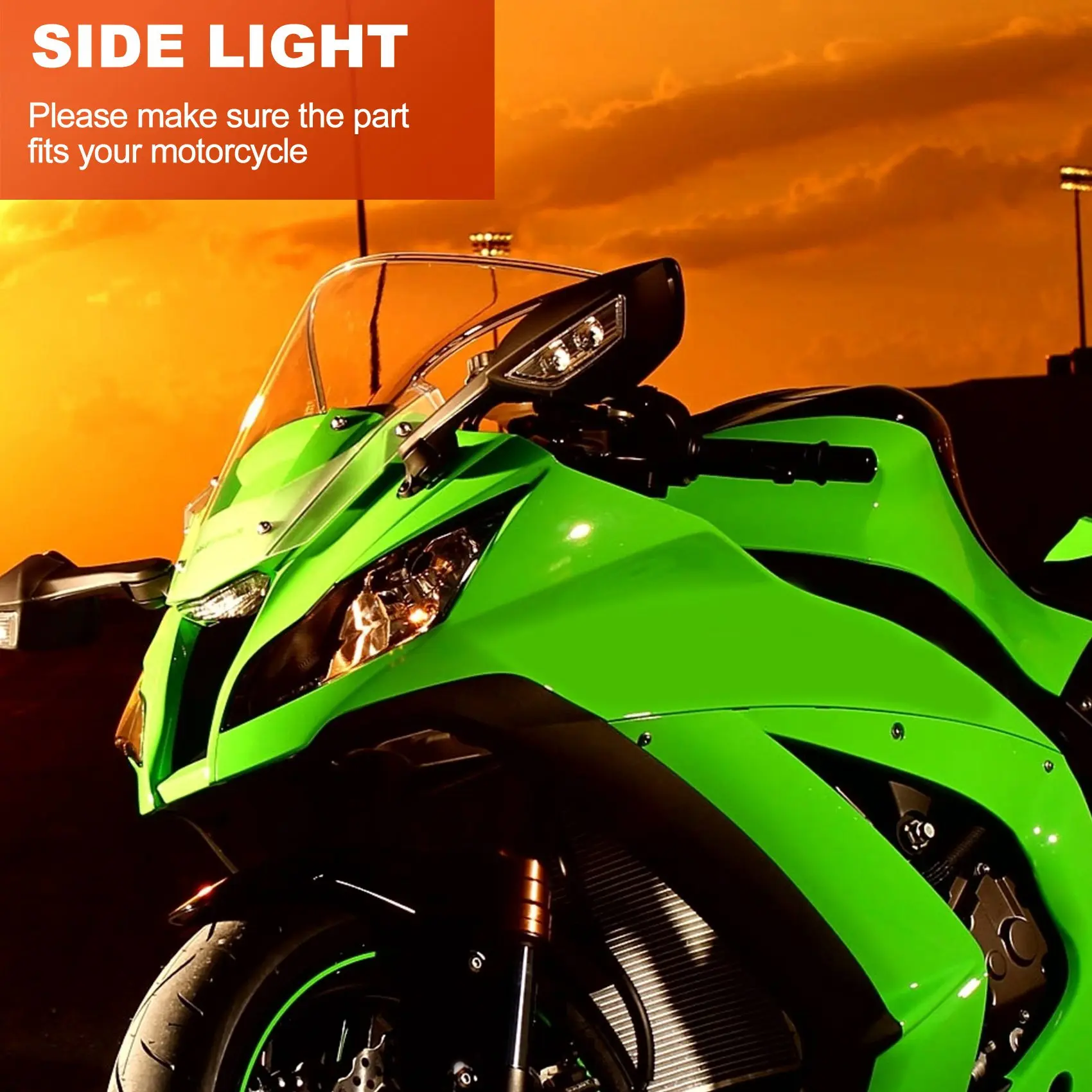 #377A Motorcycle Turn Signal Light for KAWASAKI ZX600 Ninja ZX-6R Yellow (Black&Yellow Shell)
#377A Motorcycle Turn Signal Light for KAWASAKI ZX600 Ninja ZX-6R Yellow (Black&Yellow Shell)