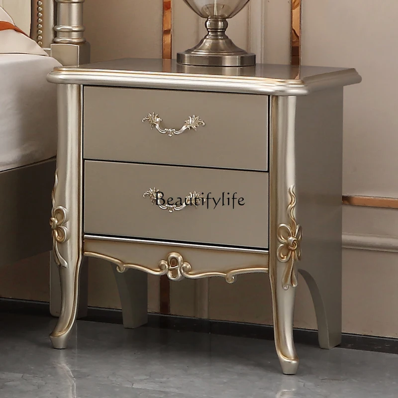 American light luxury bedside table modern simple bedroom side cabinet 
American light luxury bedside table modern simple bedroom side cabinet