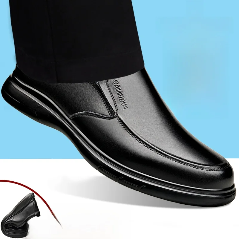 Men's Soft Leather Slip-On oes Breathable Casual Faion Single oes Comfortable Soft Bot All-Match Middle-Aged Dad oes
Men's Soft Leather Slip-On oes Breathable Casual Faion Single oes Comfortable Soft Bot All-Match Middle-Aged Dad oes