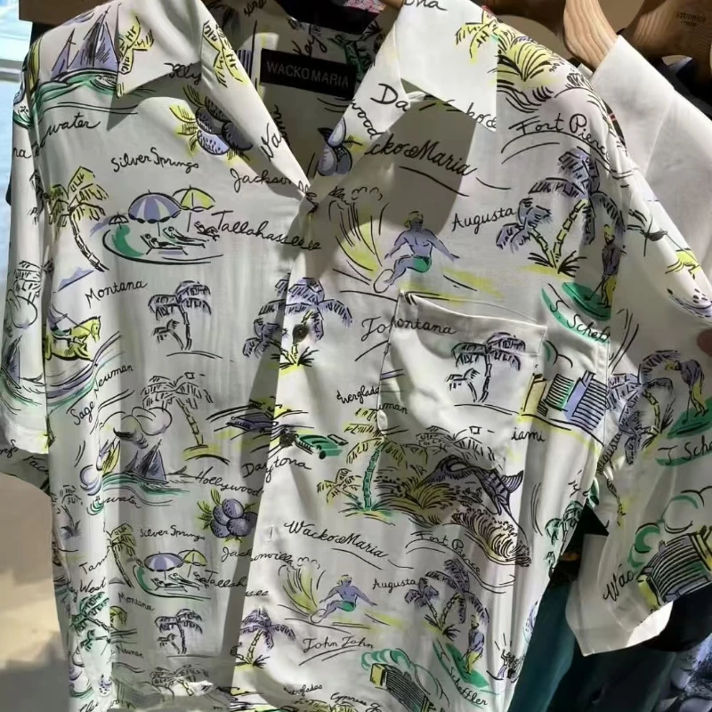 Hawaiian WACKO Shirts High Quality Fashion Casual Full Print Men Women Oversized Short Sleeve Shirt
Hawaiian WACKO Shirts High Quality Fashion Casual Full Print Men Women Oversized Short Sleeve Shirt