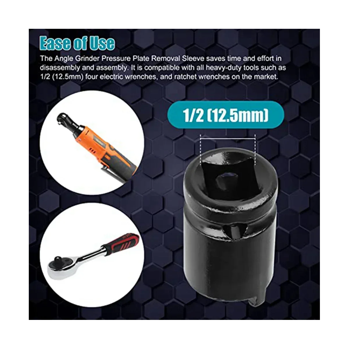 Removal Wrench,angle Socket Adapter Sleeve,steel Grinder Wrench Plate Angle Pressure
Removal Wrench,angle Socket Adapter Sleeve,steel Grinder Wrench Plate Angle Pressure