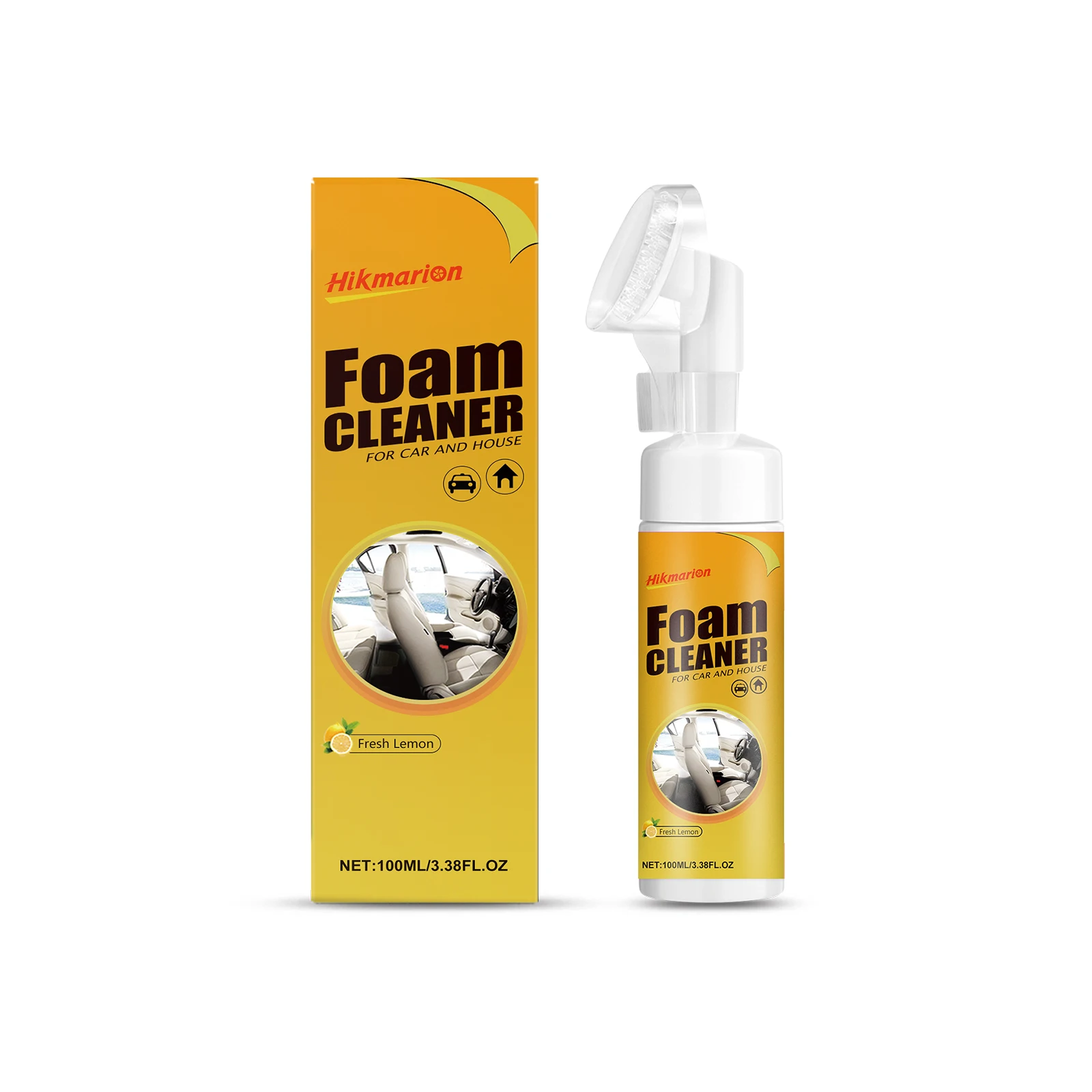 Hikmarion Foam Cleaner Multi-purpose Stain Remover Car Interior Seat Brightening Renovation Cleaning Spray
Hikmarion Foam Cleaner Multi-purpose Stain Remover Car Interior Seat Brightening Renovation Cleaning Spray