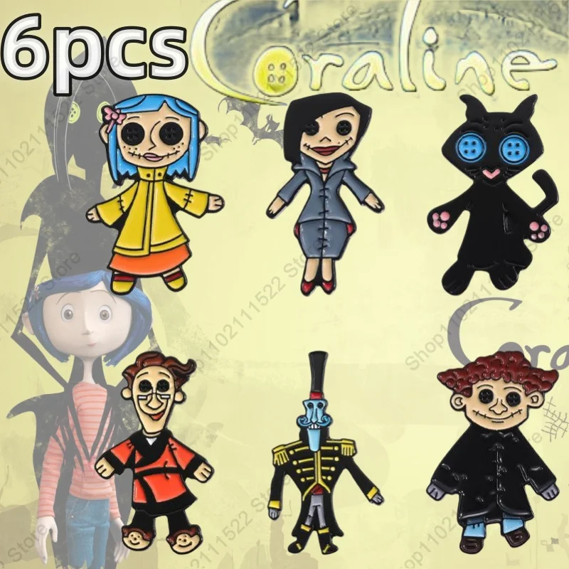 Coraline Enamel Pin Cartoon Hallowmas Backpacks Brooches Clothes Lapel Pins Accessories for Women Cute Jewelry Decoration Gift
Coraline Enamel Pin Cartoon Hallowmas Backpacks Brooches Clothes Lapel Pins Accessories for Women Cute Jewelry Decoration Gift