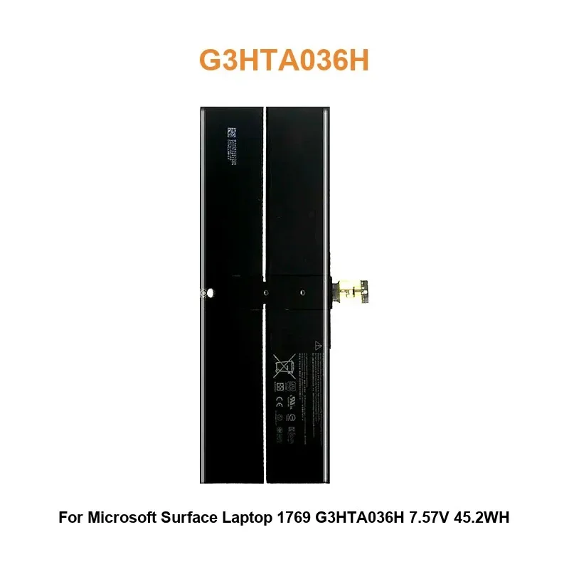 Tablet Battery For Microsoft Surface Laptop 1769 G3HTA036H 7.57V 45.2WH G3HTA036H 5970mAh Real Capacity
Tablet Battery For Microsoft Surface Laptop 1769 G3HTA036H 7.57V 45.2WH G3HTA036H 5970mAh Real Capacity