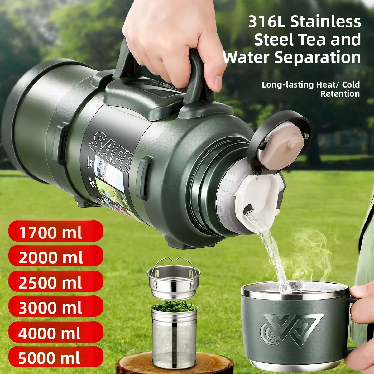 Outdoor Stainless Steel Insulated Water Bottle Sports Travel Car Water Cup Portable Home Use Heat Preservation Cold Keeping
Outdoor Stainless Steel Insulated Water Bottle Sports Travel Car Water Cup Portable Home Use Heat Preservation Cold Keeping