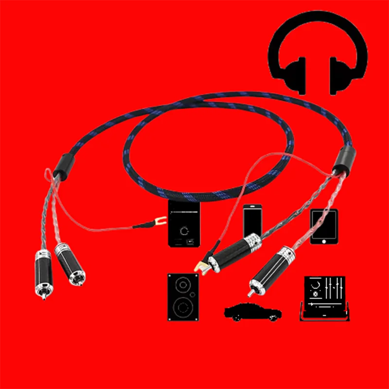 Audiophile-Grade 4-Core 6N Single-Crystal Silver Tonearm Cable: Dual RCA to RCA Interconnect
Audiophile-Grade 4-Core 6N Single-Crystal Silver Tonearm Cable: Dual RCA to RCA Interconnect