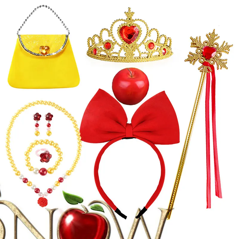 Princess Accessories Headwear Crown Cute Snow White Tiara Red Headband and Magic Wand Set Role Play Props Wig Gloves Hairpin
Princess Accessories Headwear Crown Cute Snow White Tiara Red Headband and Magic Wand Set Role Play Props Wig Gloves Hairpin