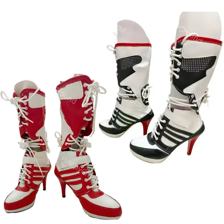 Adult Woman Quinzel Boots Shoes Cosplay Disguise Red Black Halloween Carnival Party Boots
Adult Woman Quinzel Boots Shoes Cosplay Disguise Red Black Halloween Carnival Party Boots