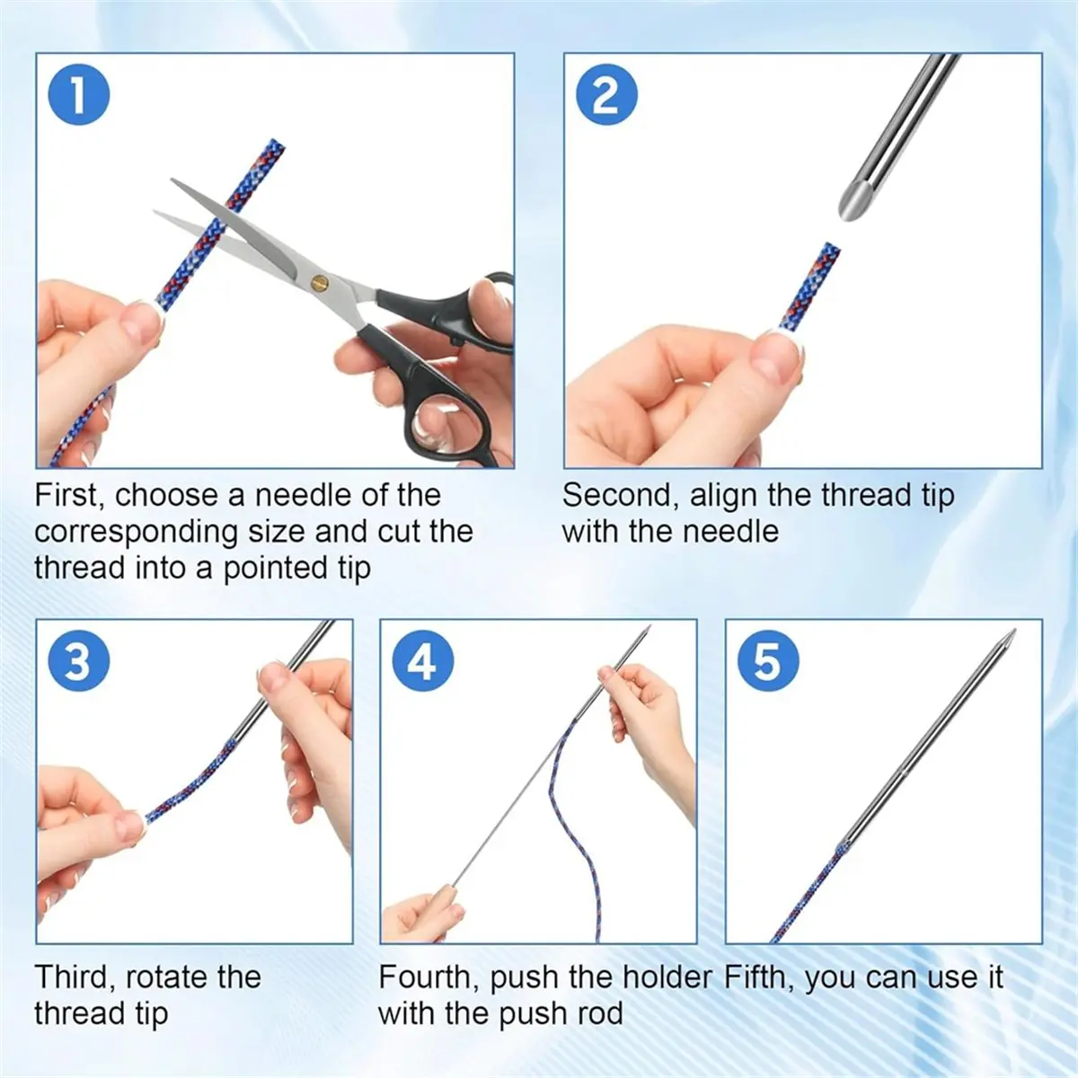 Rope Splicing Kit with Handle for Paracords Lacing Needles Rope equipment Kit Metal
Rope Splicing Kit with Handle for Paracords Lacing Needles Rope equipment Kit Metal