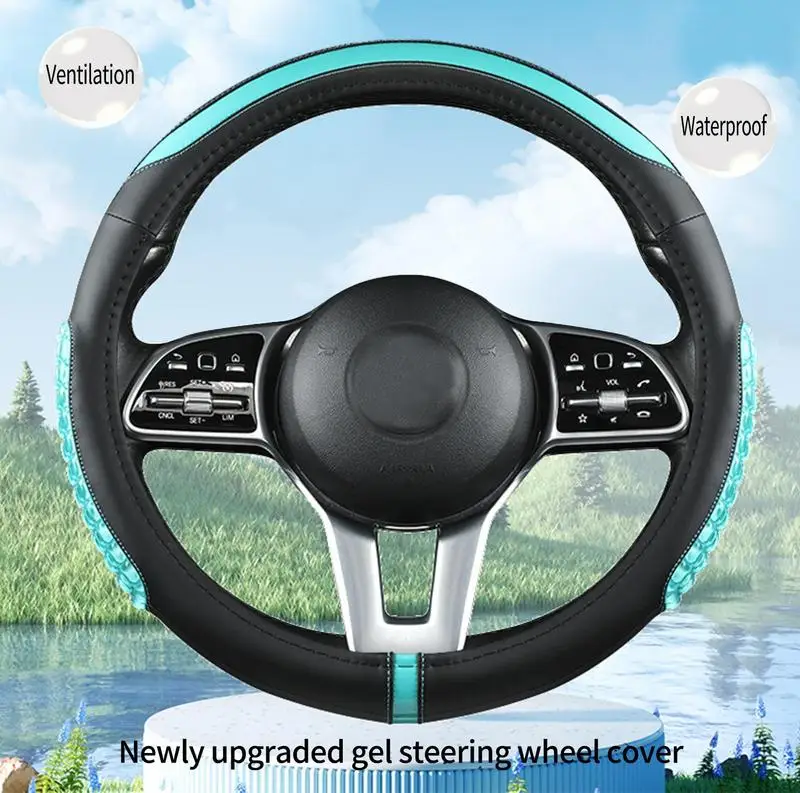 Steering Wheel Cover Elastic Stretch Anti-Slip Wheel Protector Cool Summer Gel Breathable Odorless Carry Vehicle Accessories
Steering Wheel Cover Elastic Stretch Anti-Slip Wheel Protector Cool Summer Gel Breathable Odorless Carry Vehicle Accessories