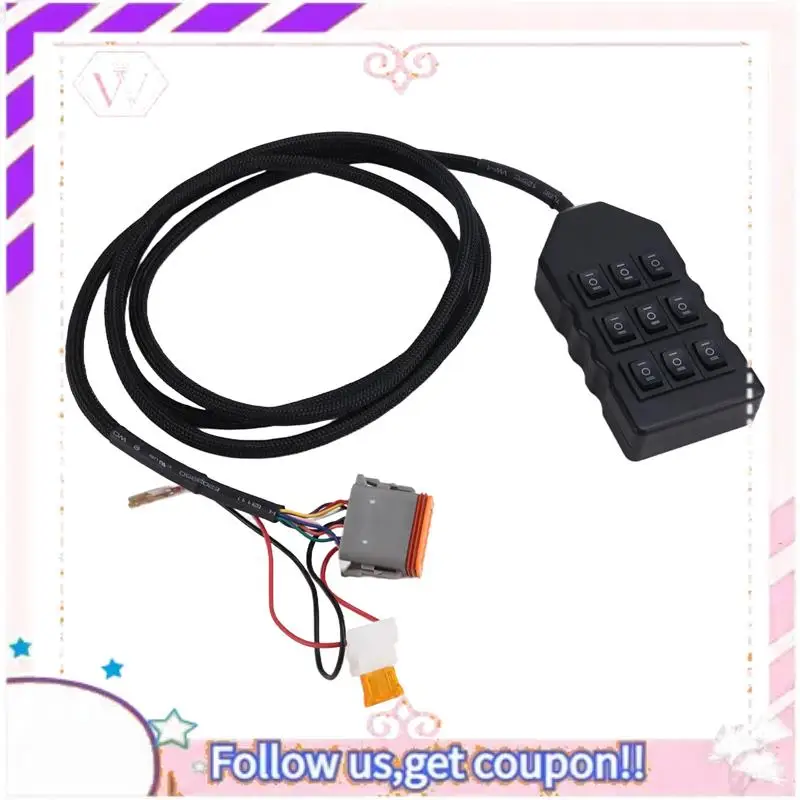 Easy To Use 9 Button Handle Solenoid Valve Controller 8-Corner Solenoid Valve Remote Controller For SMV-02 AA-VU8
Easy To Use 9 Button Handle Solenoid Valve Controller 8-Corner Solenoid Valve Remote Controller For SMV-02 AA-VU8
