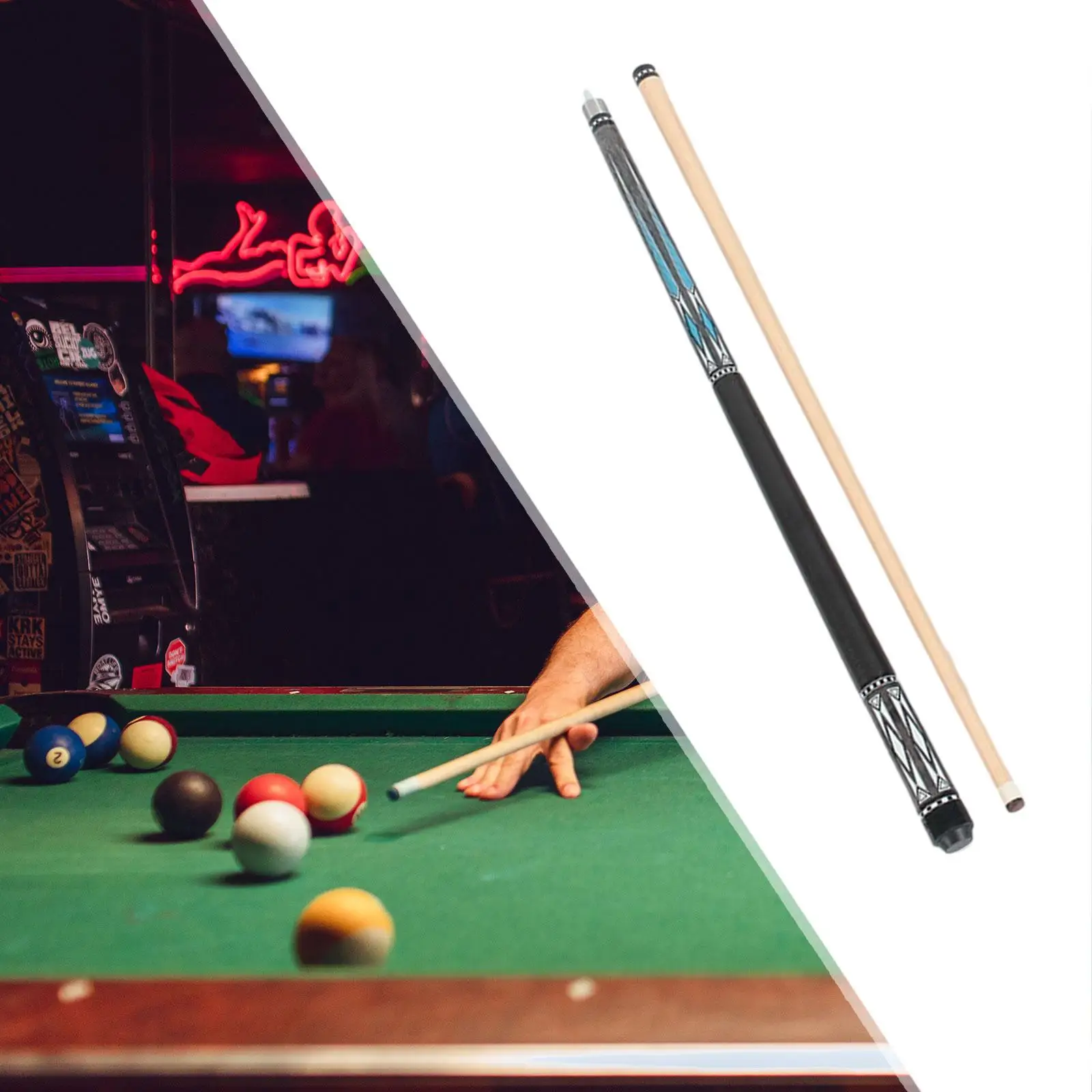 Pool Stick Two Section Maple Billiard Cue 145cm Professional Cue Stick for Billiard Core Games
Pool Stick Two Section Maple Billiard Cue 145cm Professional Cue Stick for Billiard Core Games