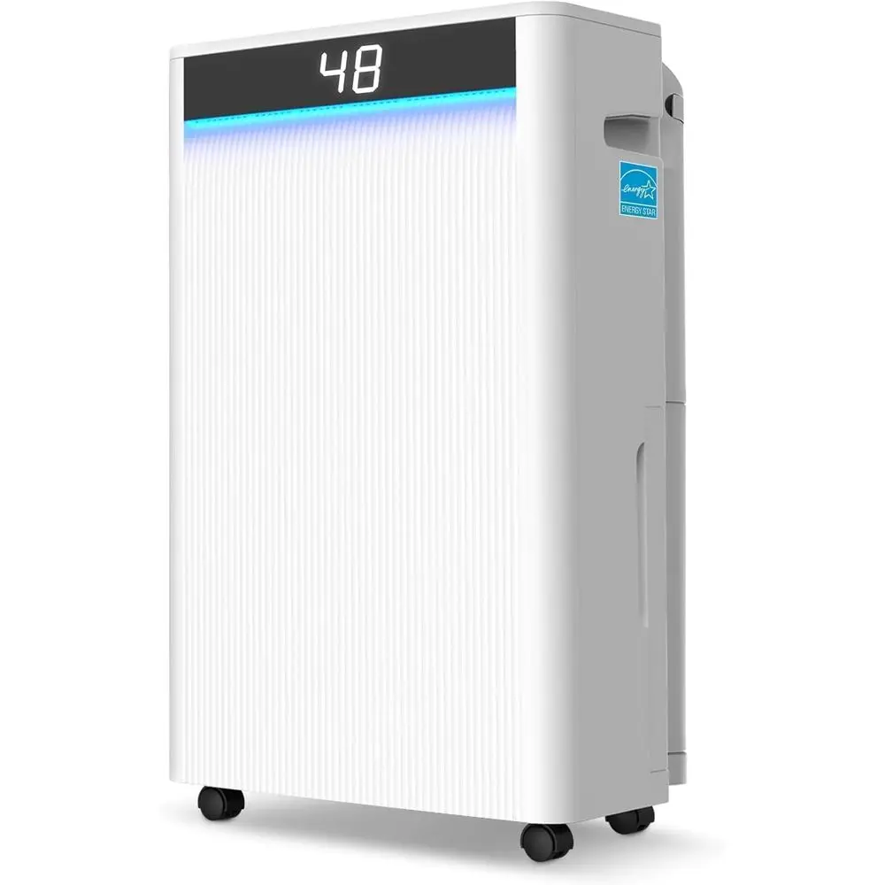 80 Pint uiier with Drain Hose, 4,500 Sq.t Energy Star Compror uiier or Home Basement Bedroom Bathroom Large Room, Intelligent Hu
80 Pint uiier with Drain Hose, 4,500 Sq.t Energy Star Compror uiier or Home Basement Bedroom Bathroom Large Room, Intelligent Hu