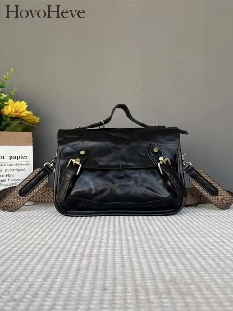 Casual Women Messenger Bag Soft Cowskin Genuine Leather Single Shoulder Bag Designer British Style Vintage Ladies Tote Handbag
Casual Women Messenger Bag Soft Cowskin Genuine Leather Single Shoulder Bag Designer British Style Vintage Ladies Tote Handbag