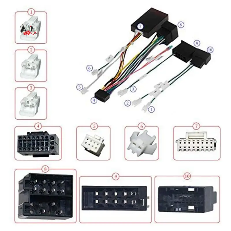 A10E-Car Audio 16-контактный адаптер шнура питания аудио жгут с коробкой Canbus для Mercedes-Benz W209 2002-2006 W203 2001-2004
A10E-Car Audio 16-контактный адаптер шнура питания аудио жгут с коробкой Canbus для Mercedes-Benz W209 2002-2006 W203 2001-2004