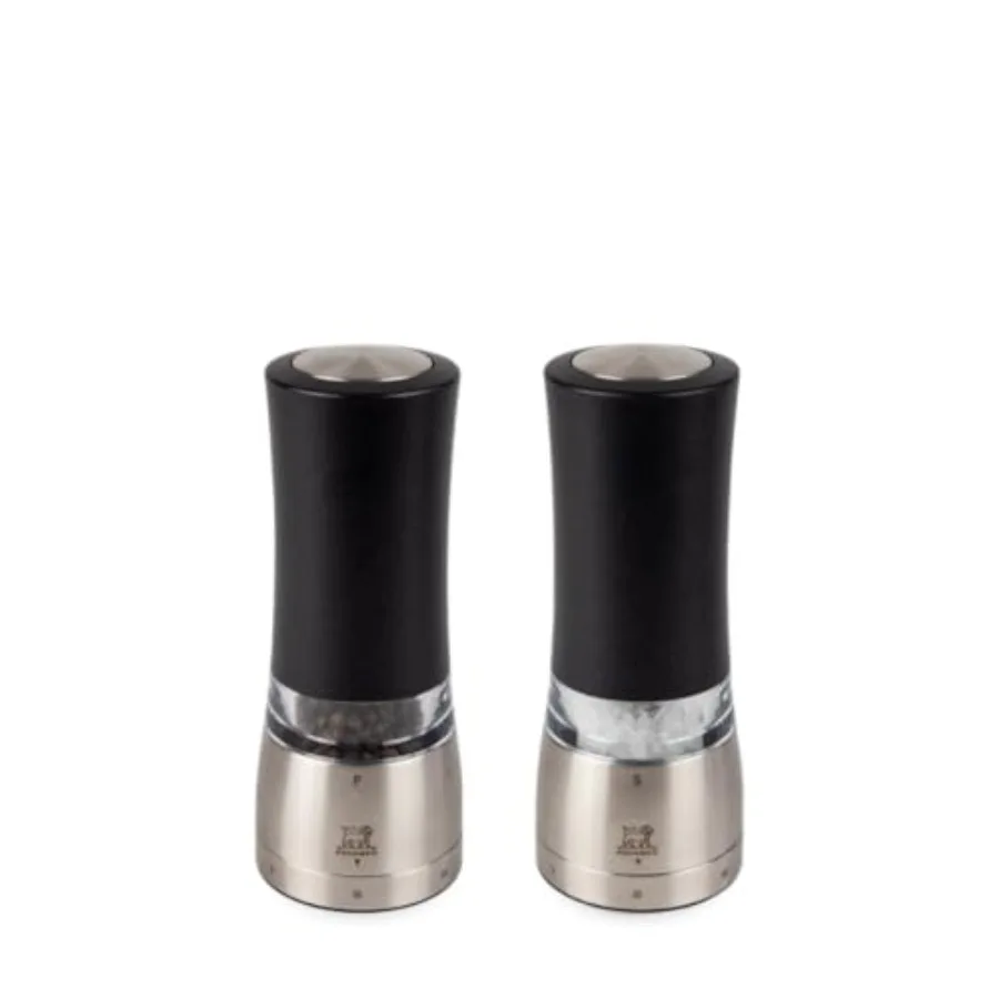 Daman Duo Electric u'Select Pepper and Salt Mill Set of 2 Iridescent Black 16cm/6.3 in. Kitchen Countertop Spice Grinder with M
Daman Duo Electric u'Select Pepper and Salt Mill Set of 2 Iridescent Black 16cm/6.3 in. Kitchen Countertop Spice Grinder with M