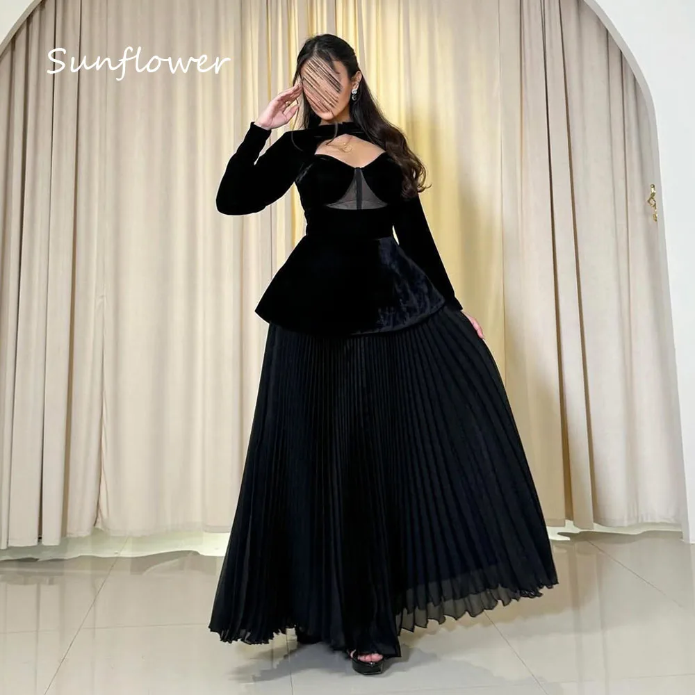 Sunflower Customized Cut-out Sweetheart Evening Dress Velour Long Sleeves Chiffon Floor-Length Formal Occasion Dress فستان سهرة
Sunflower Customized Cut-out Sweetheart Evening Dress Velour Long Sleeves Chiffon Floor-Length Formal Occasion Dress فستان سهرة