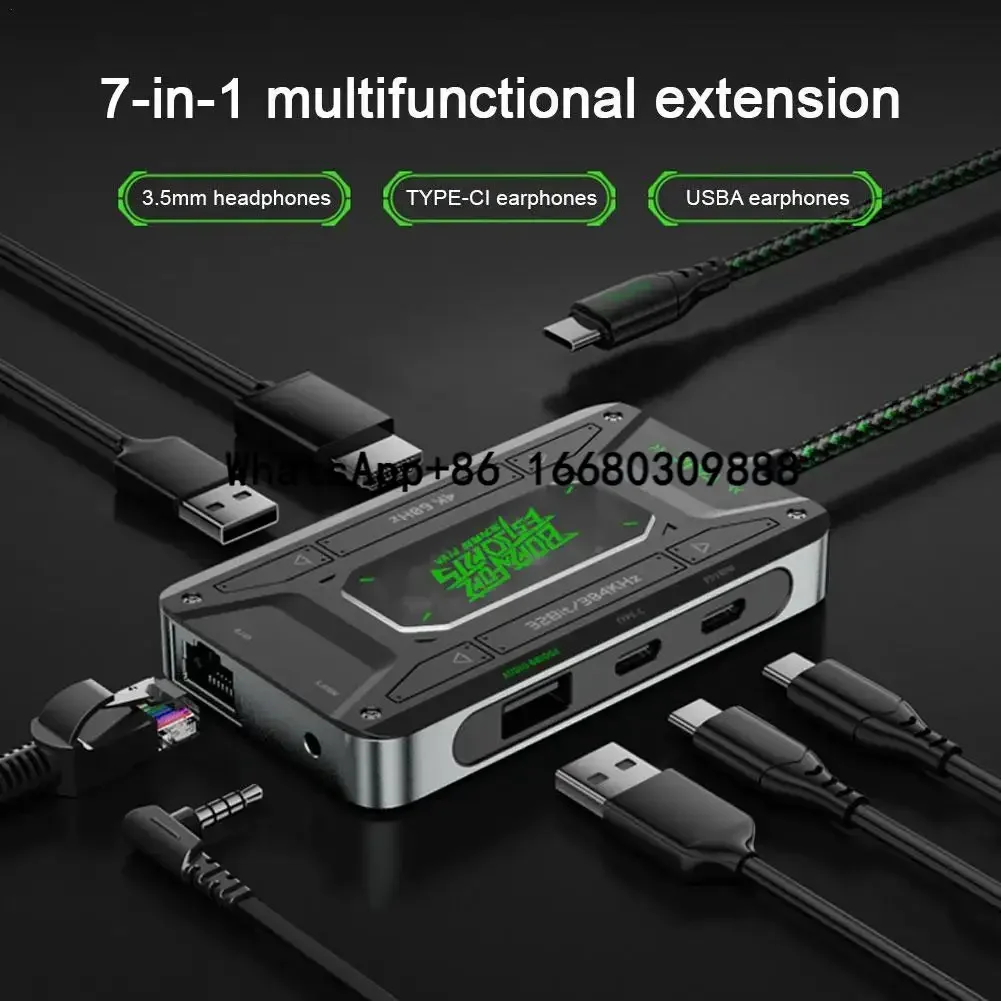 For Paiwei DS7/Pro Type-C Expansion Dock To HD Converter USB Splitter Adapter Universal Headphone Converter Tablet Data
For Paiwei DS7/Pro Type-C Expansion Dock To HD Converter USB Splitter Adapter Universal Headphone Converter Tablet Data