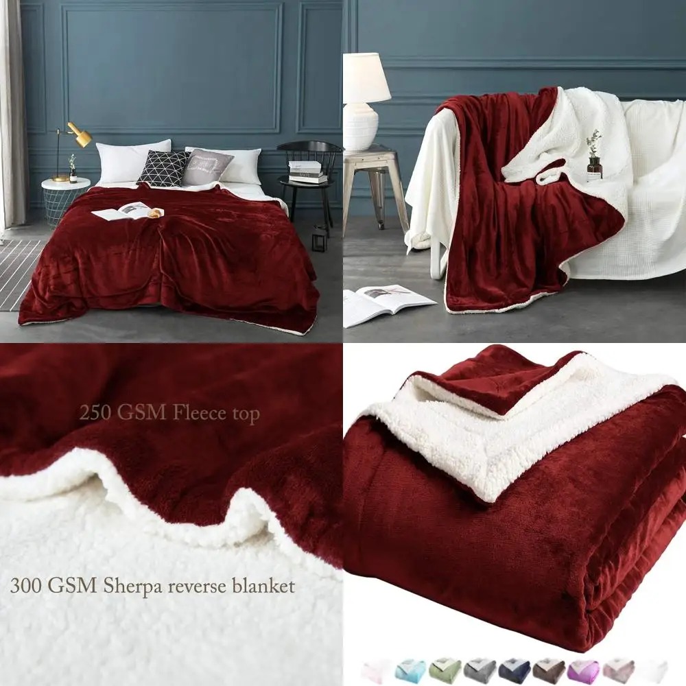 Queen Size Sherpa Fleece Velvet Throw Blanket, Ultra Soft Plush, Double-Sided, Luxurious Cozy Red Couch Blanket
Queen Size Sherpa Fleece Velvet Throw Blanket, Ultra Soft Plush, Double-Sided, Luxurious Cozy Red Couch Blanket