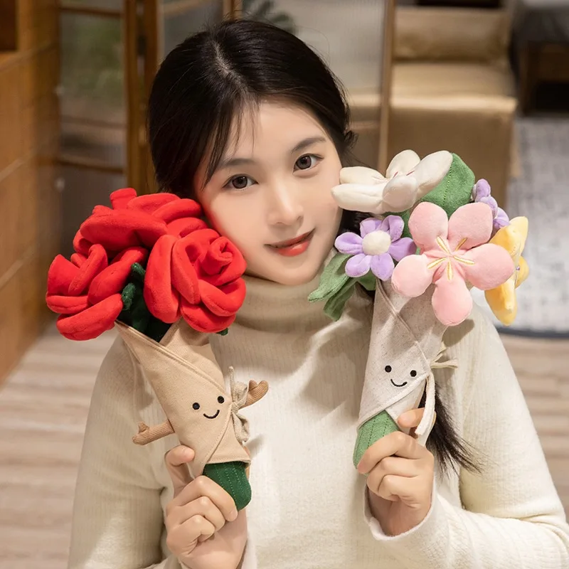 Cut Valentine's Day Limited Red Roses Plush Bouquet Birthday Gift for Girlfriend Tulip Doll - Unique Flower Gift Idea
Cut Valentine's Day Limited Red Roses Plush Bouquet Birthday Gift for Girlfriend Tulip Doll - Unique Flower Gift Idea
