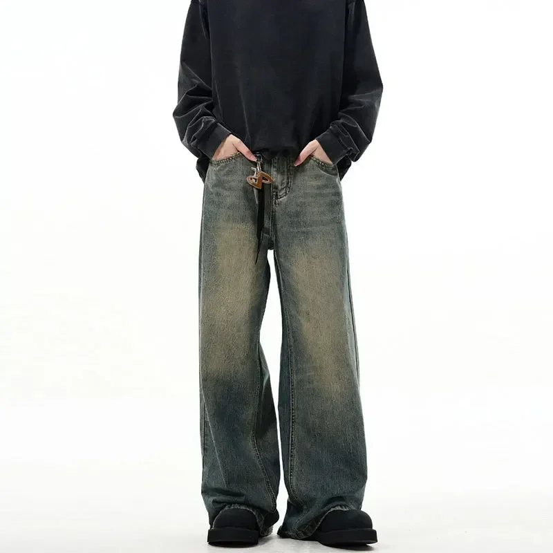 Men Wide Leg Pant Jeans Denim Long Pants Casual Loose High Waist Regular Splice Simple Pocket Autumn Straight Trousers
Men Wide Leg Pant Jeans Denim Long Pants Casual Loose High Waist Regular Splice Simple Pocket Autumn Straight Trousers