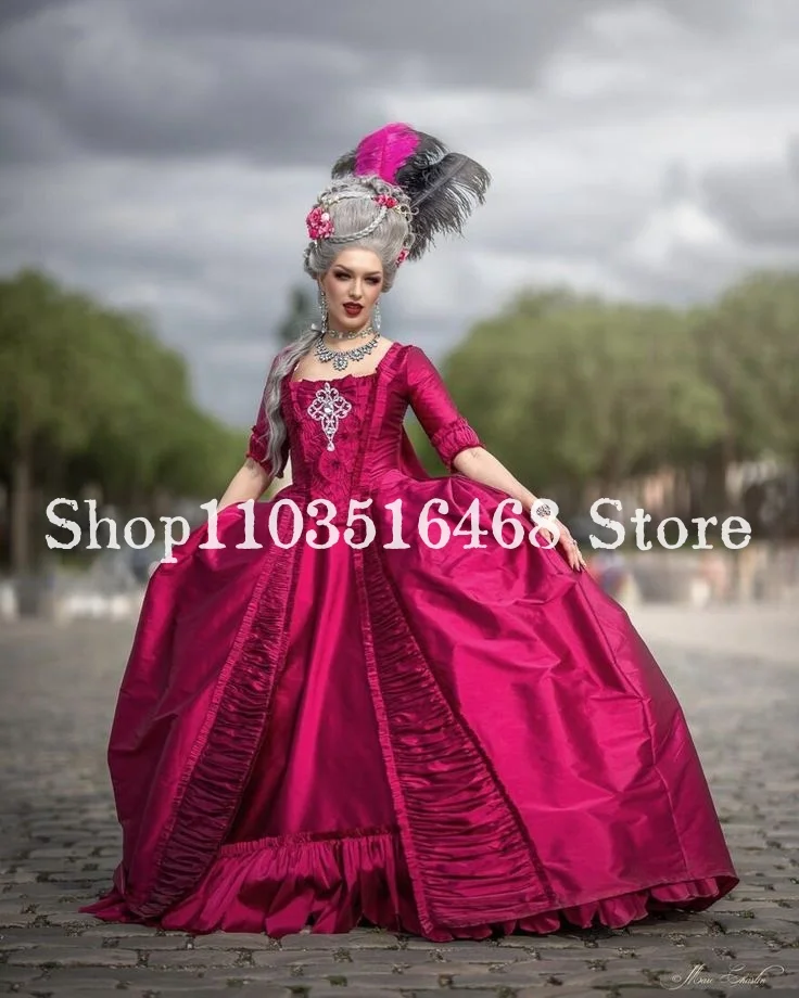 Luxury Rose Victorian Evening Dress Square Neck Puff Half Sleeve Matthews Edwardian Masquerade Customised robe soirée
Luxury Rose Victorian Evening Dress Square Neck Puff Half Sleeve Matthews Edwardian Masquerade Customised robe soirée