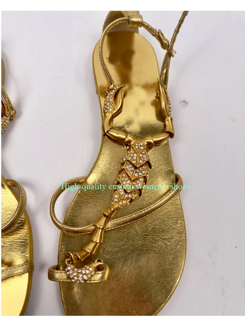Gold Scorpion Accessory-Decorated Women's High-Heels Summer 2026 Best-Seller Sandals Banquet Style Luxury Women's Footwear
Gold Scorpion Accessory-Decorated Women's High-Heels Summer 2026 Best-Seller Sandals Banquet Style Luxury Women's Footwear