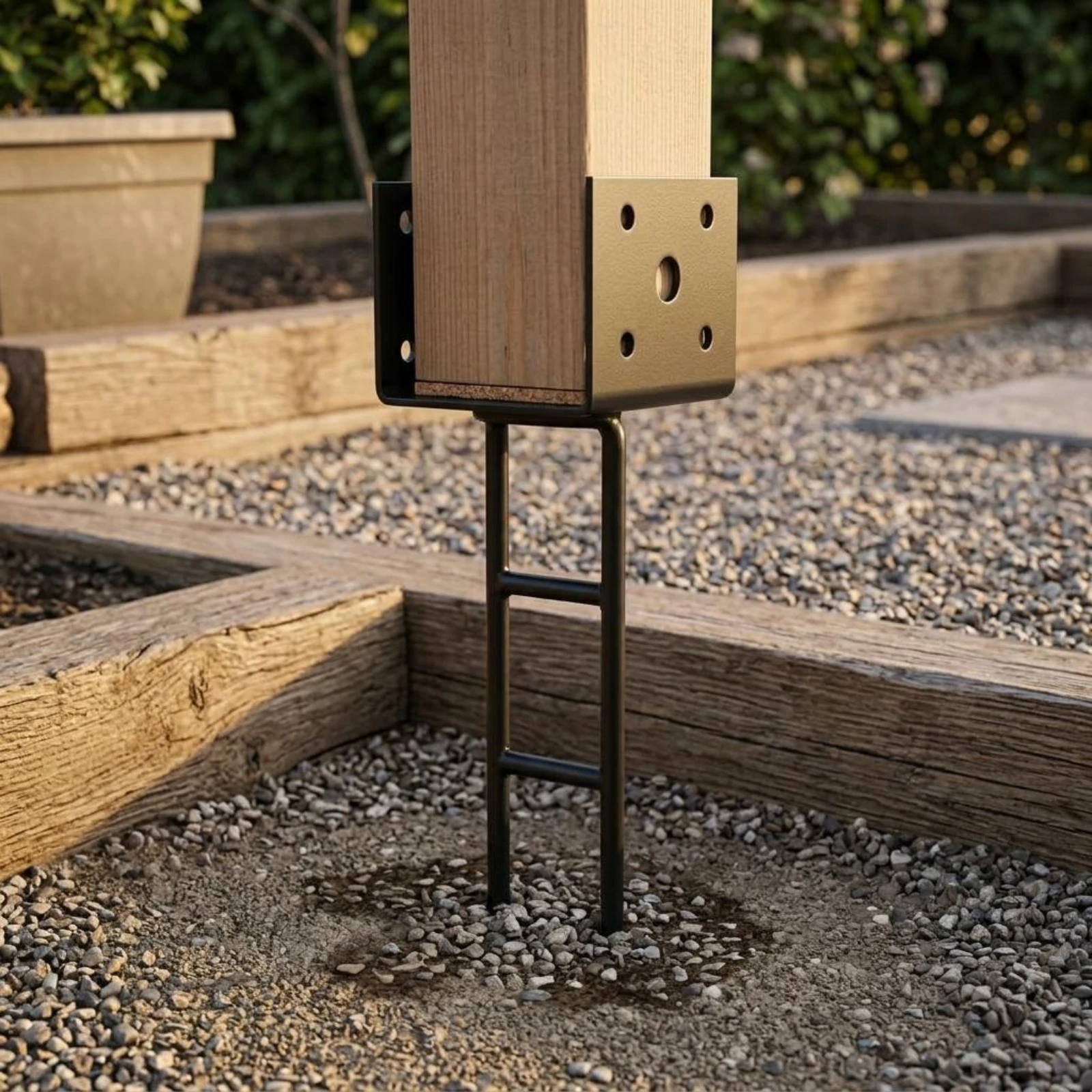 Ground Stake Post Base Welded Metal Post Anchor 3 Mm Thick for Deck Building
Ground Stake Post Base Welded Metal Post Anchor 3 Mm Thick for Deck Building