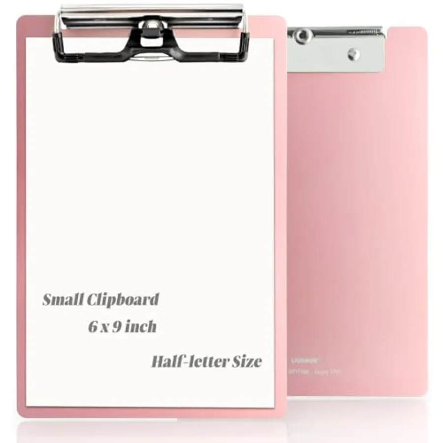 Small Aluminum Clipboard Metal A5 w/Stainless Hangable Pen Holder Low Profile Clip Board 9" x 6" Memo Message Half Letter for S
Small Aluminum Clipboard Metal A5 w/Stainless Hangable Pen Holder Low Profile Clip Board 9" x 6" Memo Message Half Letter for S