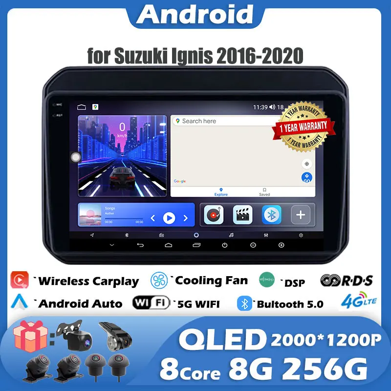 For Suzuki Ignis 2016 -2020 Android 14 Car Radio Stereo Multimedia Video Player Navigation GPS Wireless Carplay Auto DSP WIFI 4G
For Suzuki Ignis 2016 -2020 Android 14 Car Radio Stereo Multimedia Video Player Navigation GPS Wireless Carplay Auto DSP WIFI 4G