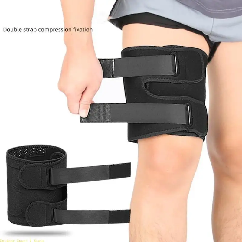 A0KA Adjustable Thigh Brace for Outdoor Sport Basketball Football Volleyballs Running
A0KA Adjustable Thigh Brace for Outdoor Sport Basketball Football Volleyballs Running