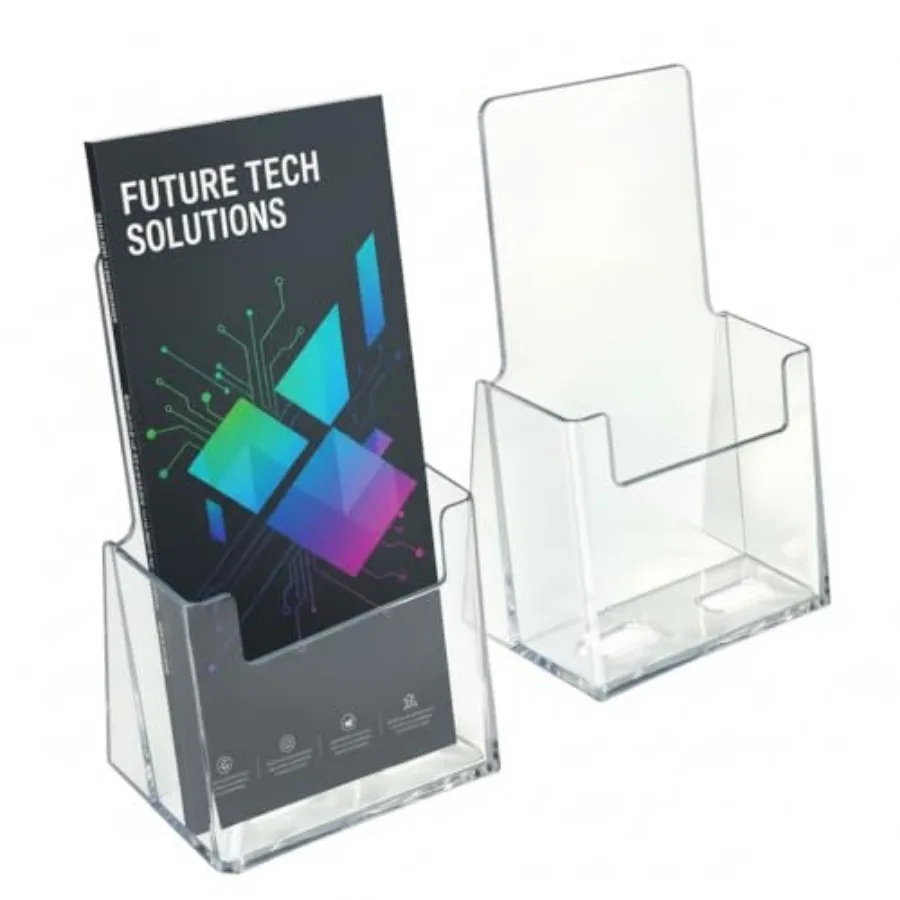252012-2PK Acrylic Trifold Brochure Holder Plastic Counter top Organizer 2-Pack, Clear
252012-2PK Acrylic Trifold Brochure Holder Plastic Counter top Organizer 2-Pack, Clear