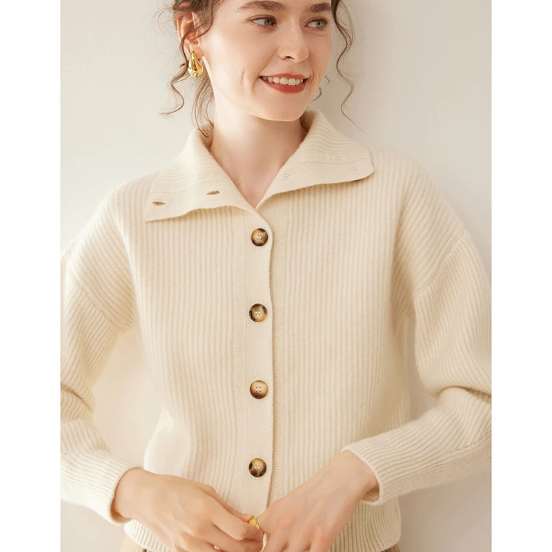 2024 Spring New Women's Classic Cashmere Knitted Pattern Cardigan Long Sleeve Button Casual High Quality Loose Basic Top
2024 Spring New Women's Classic Cashmere Knitted Pattern Cardigan Long Sleeve Button Casual High Quality Loose Basic Top