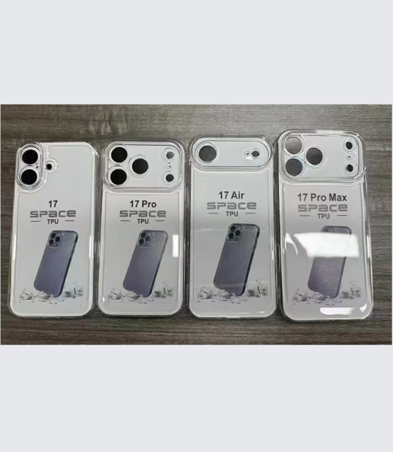 For iPhone 17 Promax Transparent phone case. You can DIY picture stickers on the back. It has a high cost performance and is an
For iPhone 17 Promax Transparent phone case. You can DIY picture stickers on the back. It has a high cost performance and is an