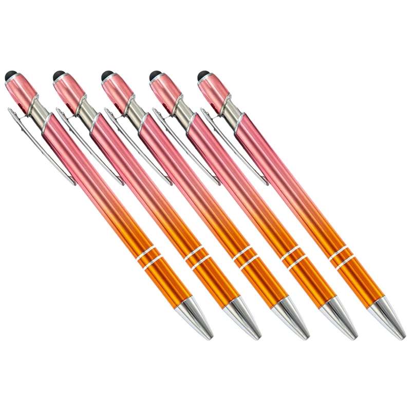 50Pcs Gradient Metal Ballpoint Pens Touchscreen Ball Pen For Writing Stationery Office School Supplies
50Pcs Gradient Metal Ballpoint Pens Touchscreen Ball Pen For Writing Stationery Office School Supplies