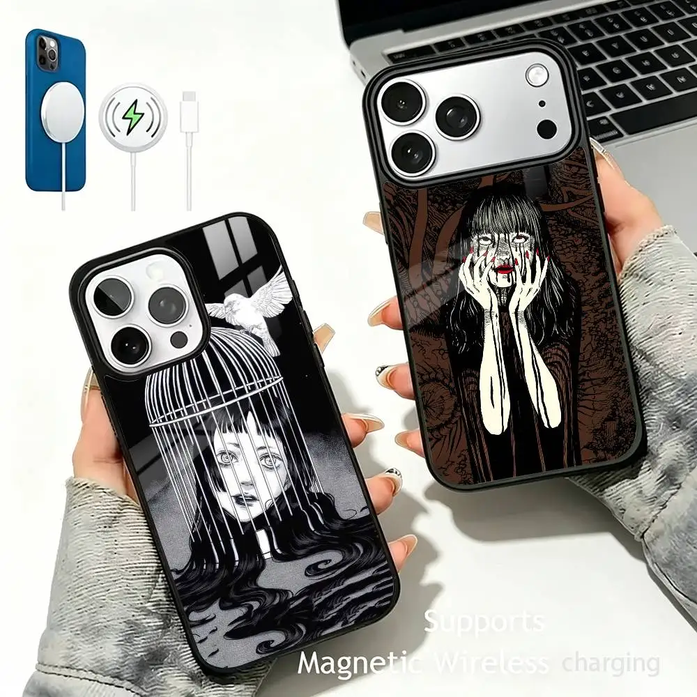 Anime Junji Ito -o Phone Case For IPhone17 16 15 14 13 12 11 Pro Max Plus Wireless Charger Cover Funda
Anime Junji Ito -o Phone Case For IPhone17 16 15 14 13 12 11 Pro Max Plus Wireless Charger Cover Funda