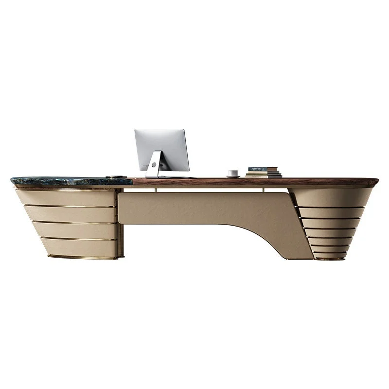 #Italian Light Luxury Modern and Simple Fan-shaped Office Desk with Storage Customized Study Series Marble Desk
#Italian Light Luxury Modern and Simple Fan-shaped Office Desk with Storage Customized Study Series Marble Desk