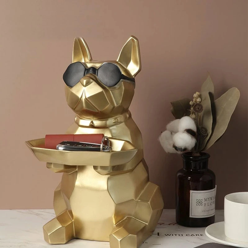 French Bulldog Figurine with Tray Sculpture Desk key Storage Statue Decorative Coin Bank Home Room Decoration Nordic tissue boxe
French Bulldog Figurine with Tray Sculpture Desk key Storage Statue Decorative Coin Bank Home Room Decoration Nordic tissue boxe