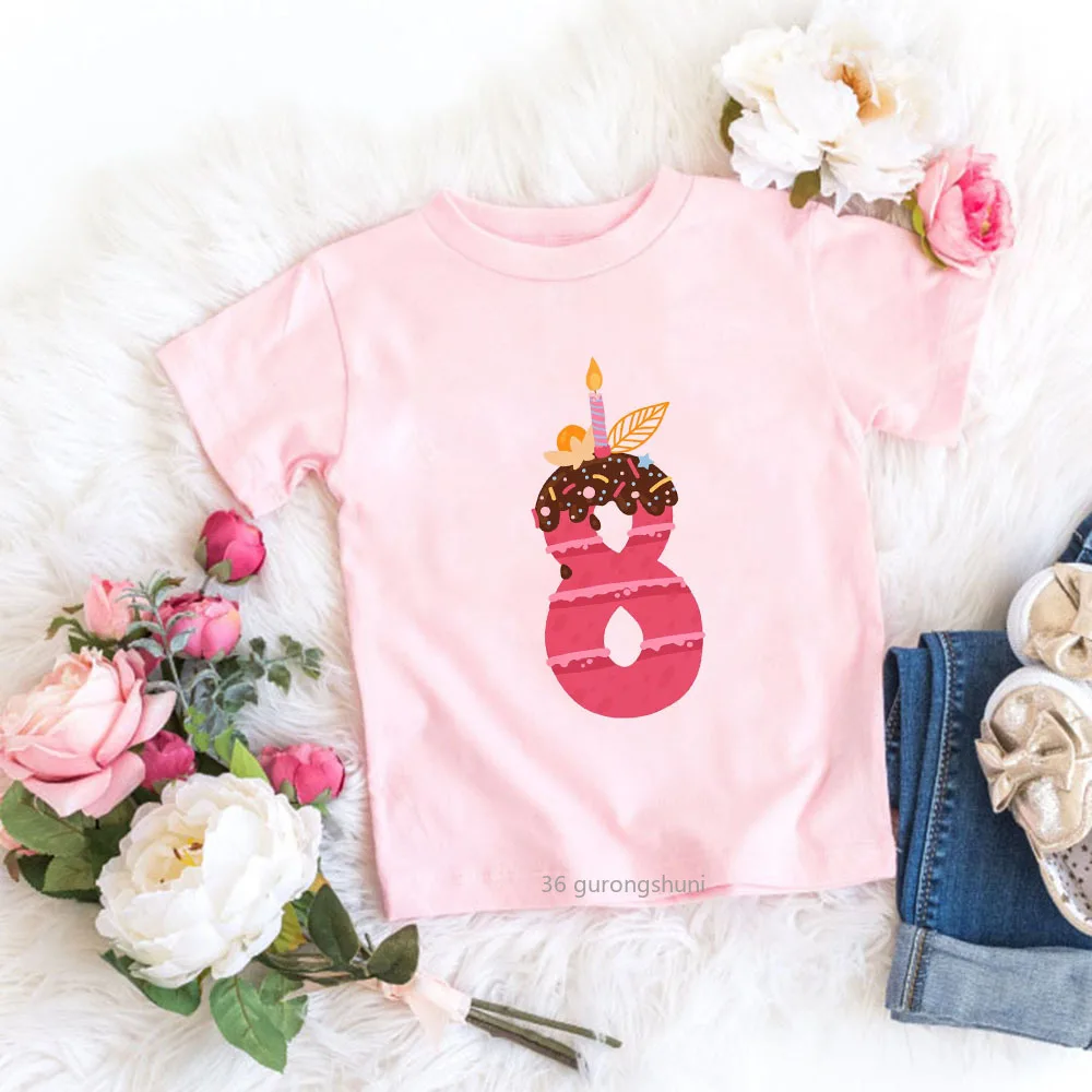 2022 New Style Kids Kawaii Donuts T Shirt Happy Birthday T-shirts Short Sleeved Number 2 3 4 5 6 7 8 9th Boys/Grils Clothes Tops
2022 New Style Kids Kawaii Donuts T Shirt Happy Birthday T-shirts Short Sleeved Number 2 3 4 5 6 7 8 9th Boys/Grils Clothes Tops