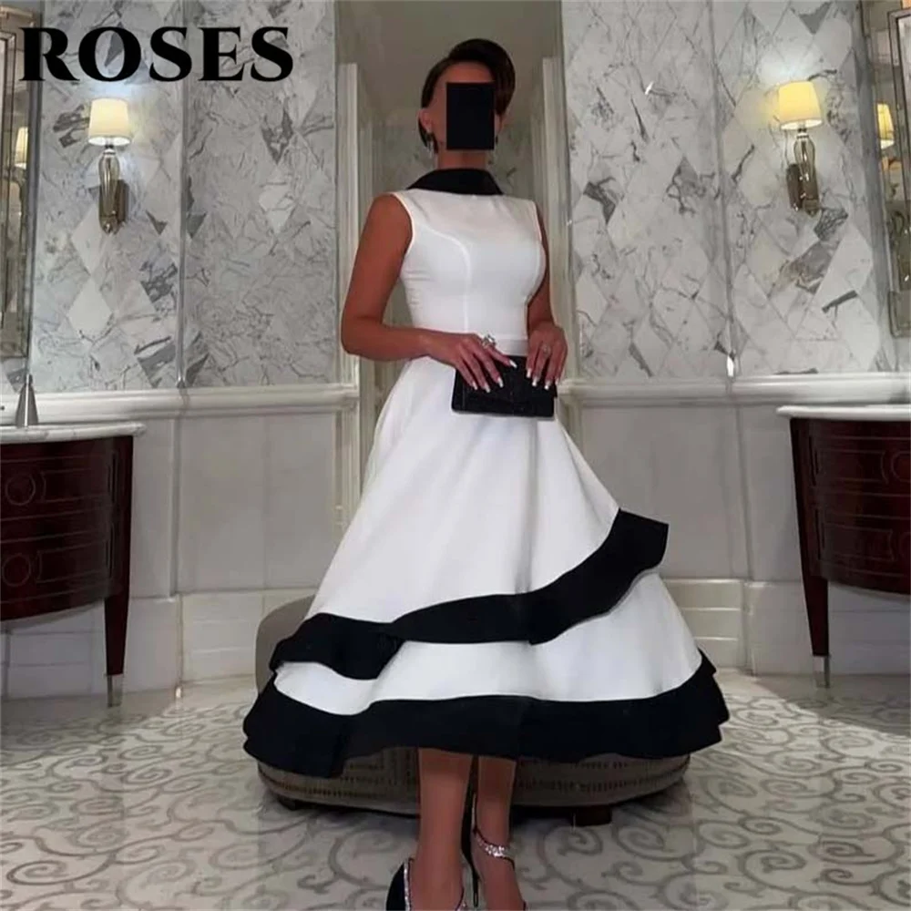 ROSES White Elegant Wedding Party Dress Pleats A-Line Long Celebrity Dresses O-Neck Sleeveless Tank Occasion Dress Customized
ROSES White Elegant Wedding Party Dress Pleats A-Line Long Celebrity Dresses O-Neck Sleeveless Tank Occasion Dress Customized