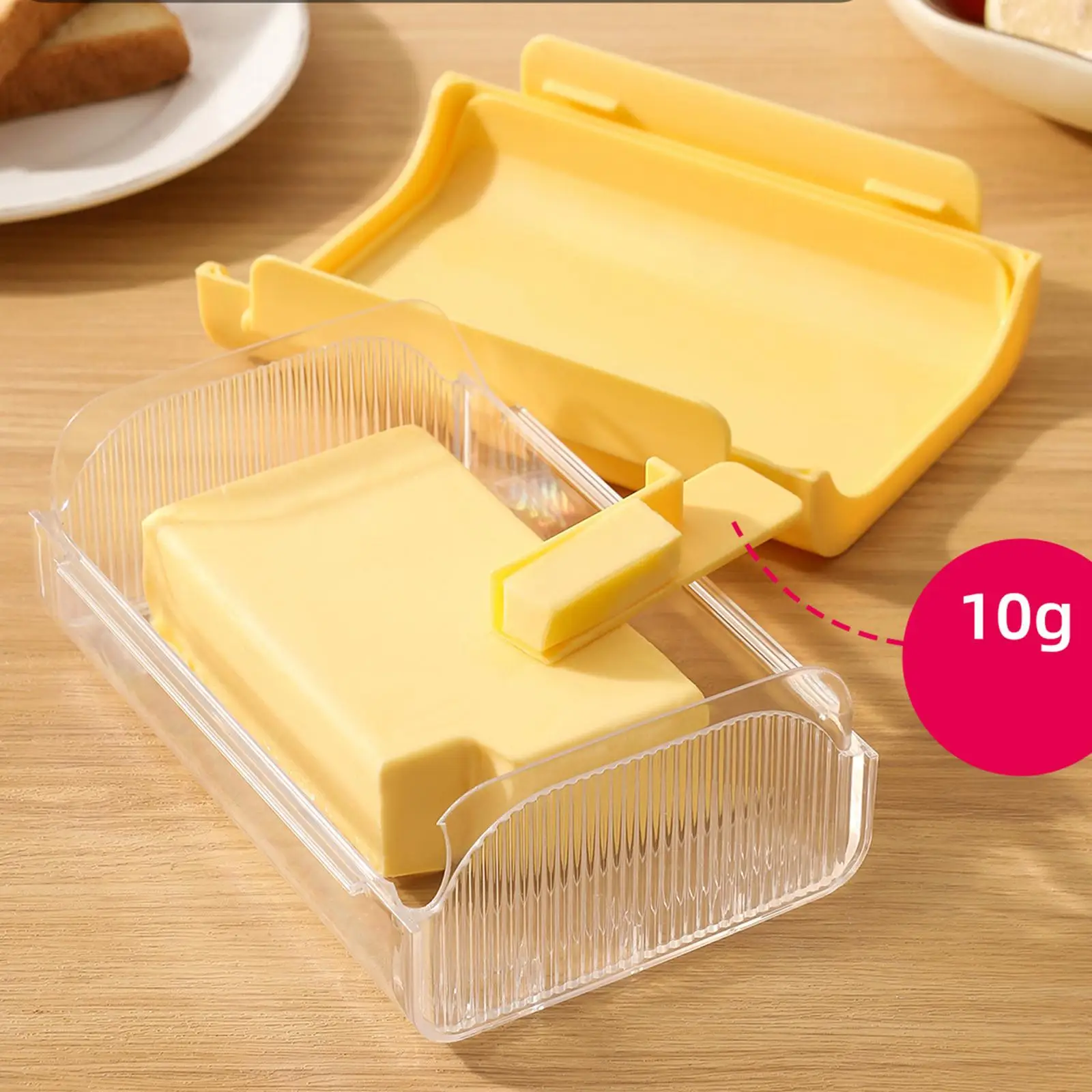 Plastic Butter Keeper with Lid Small Compact Butter Dish for Fridge Tabletop Kitchen Butter Storage
Plastic Butter Keeper with Lid Small Compact Butter Dish for Fridge Tabletop Kitchen Butter Storage