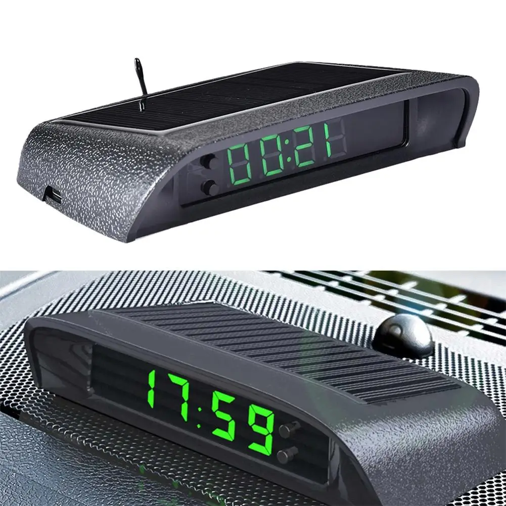 4 IN 1 Solar Car Digital Clock Thermometer Date High Precision Auto Electronic Luminous Interior Accessories Watch B1V3
4 IN 1 Solar Car Digital Clock Thermometer Date High Precision Auto Electronic Luminous Interior Accessories Watch B1V3